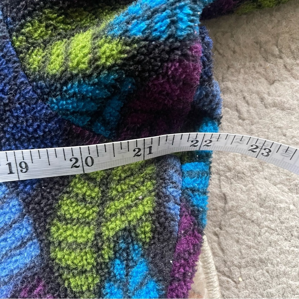 Patagonia 90’s Rare Leaf Pattern Fleece Half Zip Synchilla - Picture 6 of 9